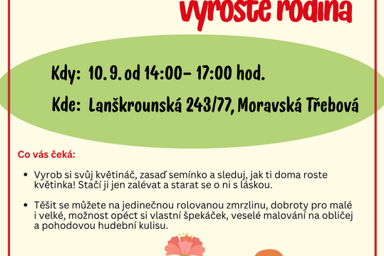 Zasaď semínko péče, vyroste rodina