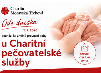 Charitní pečovatelská služba je dostupnější